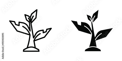 Plant Growth Icon Business Concept