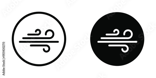 Wind Icon Weather Symbol Commercial