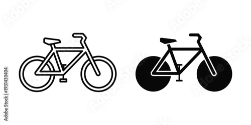 Bicycle Icons Transport Transportation Vector