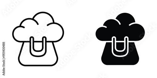 Cloud Shopping Bag Commerce Data Storage