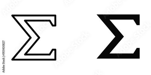 Sigma Symbol Math Vector Commercial