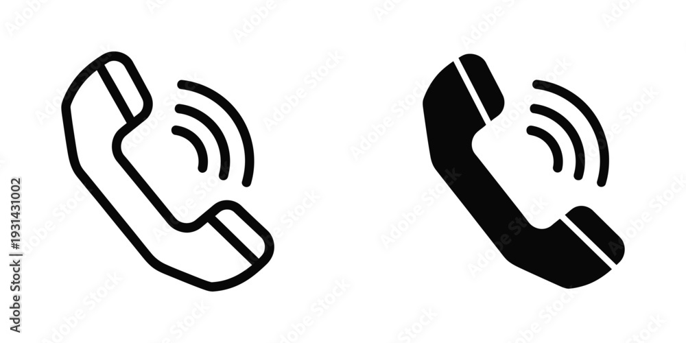 Obraz premium Phone Call Signal Vector Communication Concept