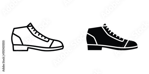 Boot Icon Footwear Symbol Vector Graphics