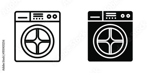 Washing Machine Icon Appliance Technology