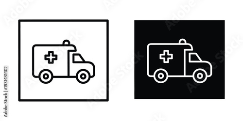 Ambulance Medical Transport Service Icon