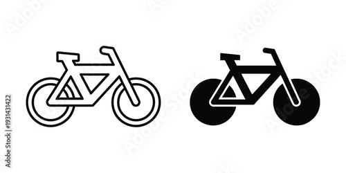 Bicycle Icons Transportation Sport