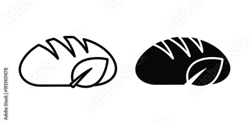 Bread Leaf Icon Food Agriculture