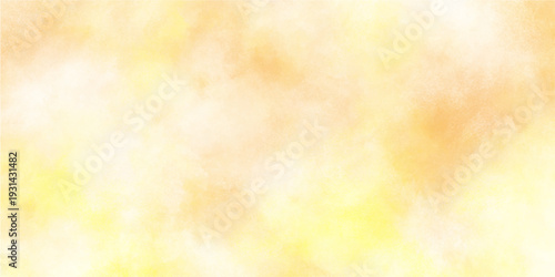 Abstract yellow watercolor painted paper texture background, Yellow watercolor background for textures background, Hand painted orange and yellow watercolor background.