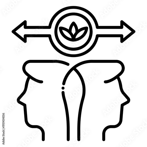 Conflict Resolution: Two Faces with Arrows