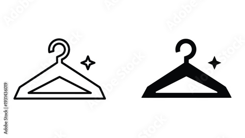 Hanger Icon Clean Clothes Commercial Graphic