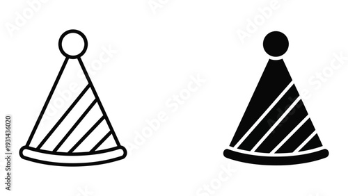 Party Hat Icon Celebration Celebration Vector Graphic