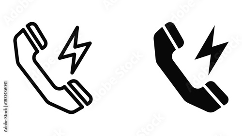 Phone Call Alert Notification Vector Symbol Commercial Use