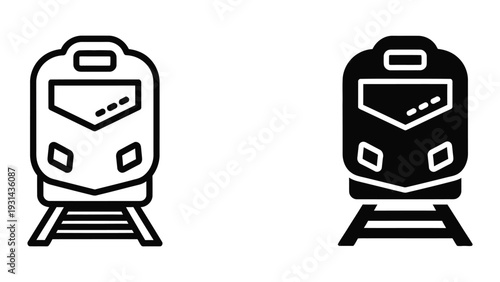 Train Icon Transportation Symbol Commercial