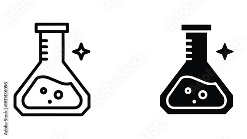 Flask Science Research Icon Commercial Use