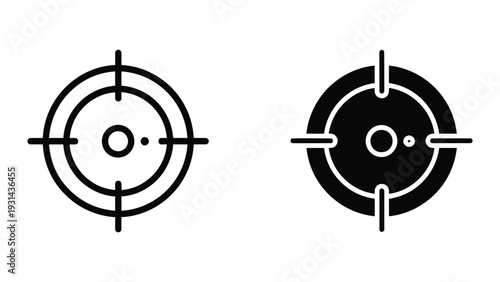 Target Crosshair Vector Aiming Precision