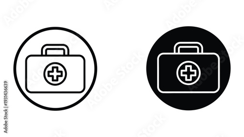 Medical Kit Bag Healthcare Symbol Commercial Use