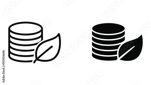 Coins Leaf Finance Growth Concept