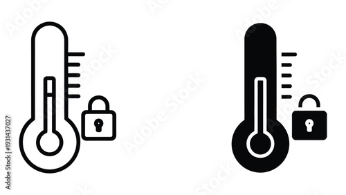 Thermometer Lock Temperature Control Security Business