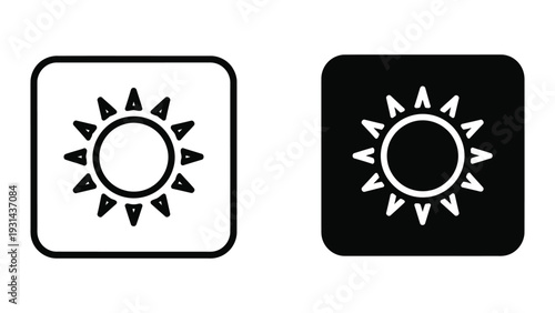 Sun Icon Symbol Weather Climate