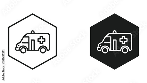 Ambulance Emergency Vehicle Healthcare Icon