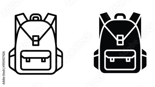 Backpack Icon Vector Graphic Commercial