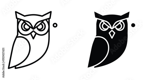 Owl Symbol Branding Vector Marketing