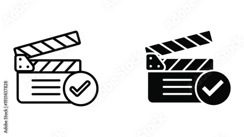Clapperboard Approved Icon Film Production