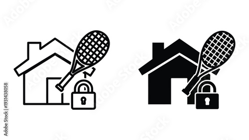 Home Security Lock Tennis Sport Protection