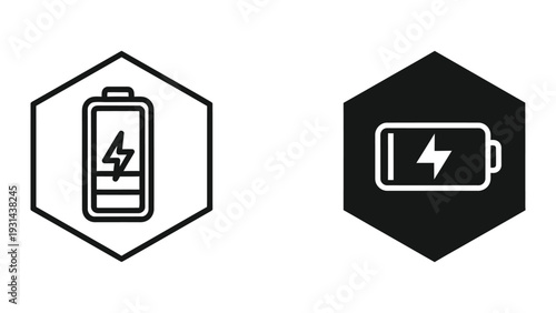 Battery Power Icon Energy Charge Commercial