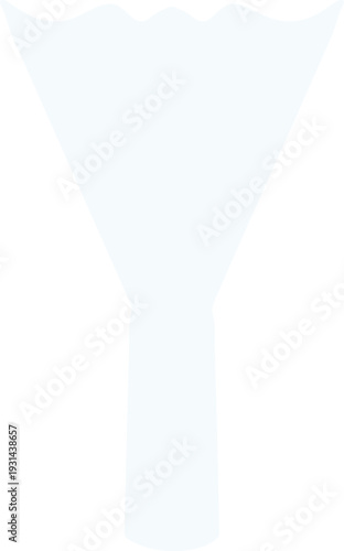 Narrow Neck Ceramic Vase Silhouette Minimal Flat Illustration