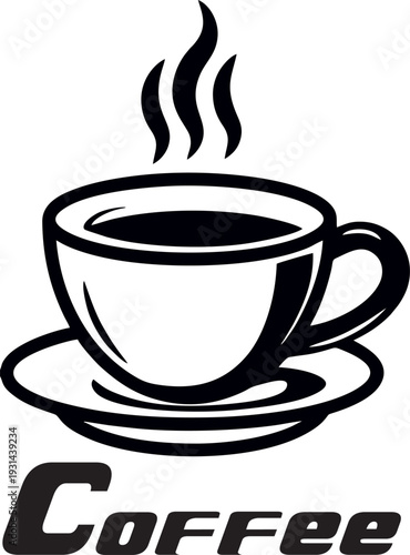 A geometric logo for coffee shops, cafes, and restaurants.