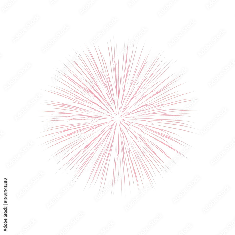 Obraz premium A delicate explosion of soft pink lines radiating from a central point