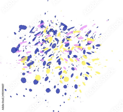 Chromatic Explosion: Abstract Digital Splatter