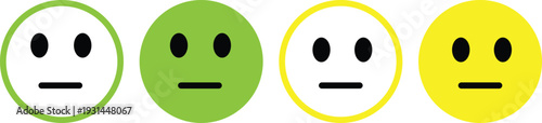 Happy and sad emoji smiley faces. Emotion and feeling sign. Positive and negative feedback symbols. facial expressions symbol. Emoji faces collection