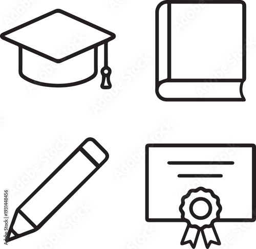 Education Line Icons