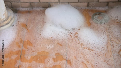 pour the bubbly water down the drain