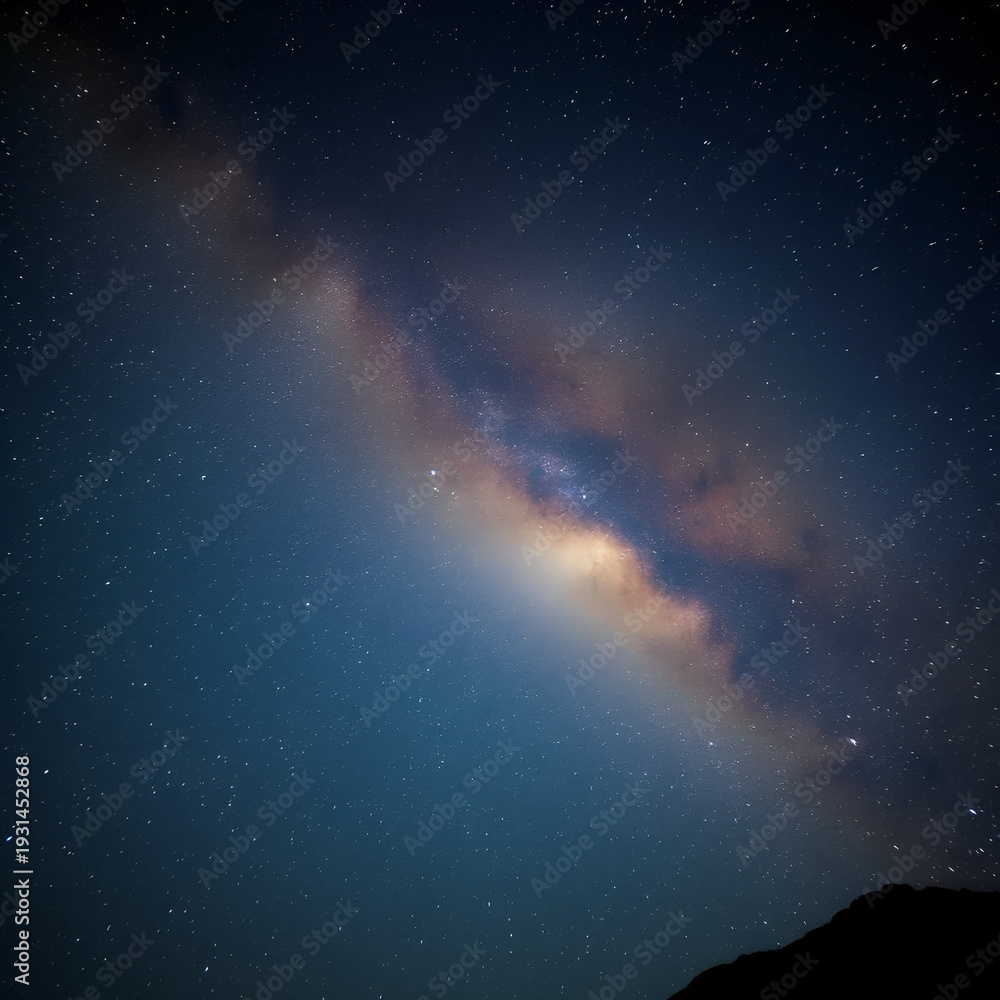 Fototapeta premium Milky Way Galaxy in Night Sky