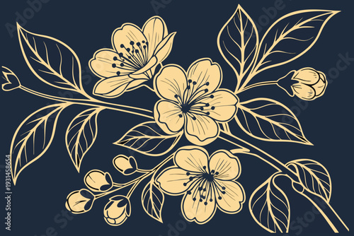 background design illustration luxury floral pattern