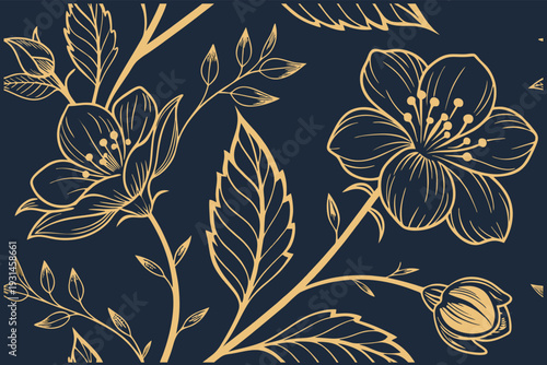 background design illustration luxury floral pattern