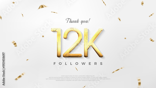 Thanks to 12k followers, celebration of achievements for social media posts.