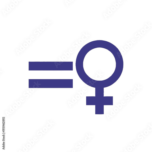 Female Equality Symbol Graphic Representation.