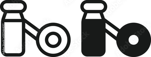 Modern and Minimal Exercise Bike icon