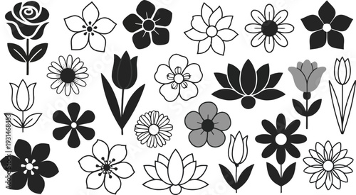Seamless floral vector pattern with white flowers and leaves in a vintage spring design