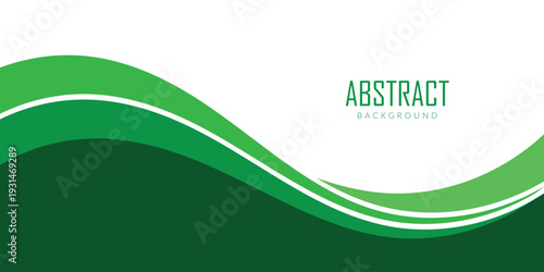 abstract creative green dynamic wave shapes design for business card, poster, background.