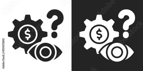 Anticipation Icon In Black And White Glyph Style