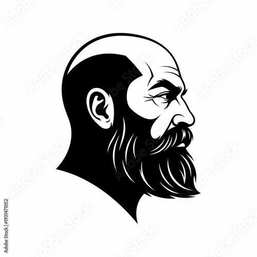 Illustration of a Man with Beard.