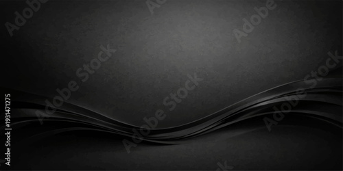 A dark and textured black fabric background featuring a rough leather pattern on a blank cloth surface for a fashion backdrop design