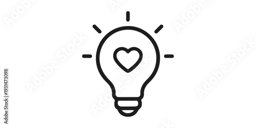A hand holds a bright glass light bulb icon symbolizing a creative business idea and innovative energy solution powered by electric inspiration