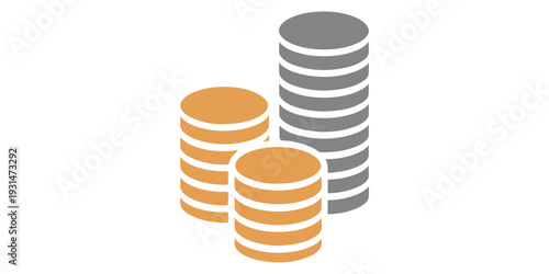 3d render of a stack and pile of golden euro coins representing financial growth, wealth, and business investment in the global economy