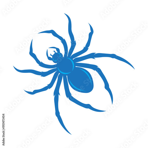 vector silhouette of a spider